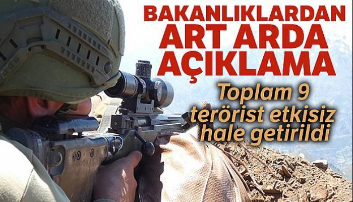 Bakanlıklardan art arda açıklama