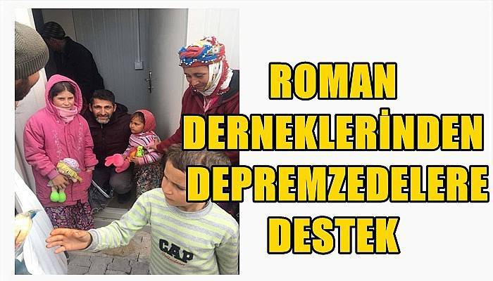 Roman derneklerinden depremzedelere destek