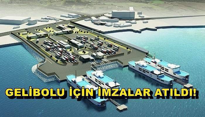 Gelibolu feribot terminali için protokol imzalandı