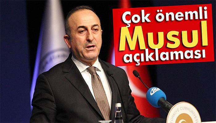 Bakan Çavuşoğlu: 'Musul operasyonu yerel güçler tarafından hayata geçirilmeli'