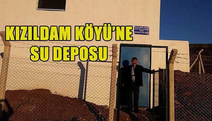 Kızıldam köyü su deposu faaliyete geçti