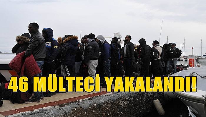 Çanakkale'de 46 Mülteci Yakalandı