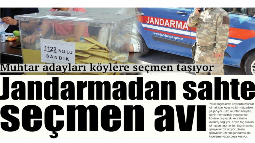 Jandarmadan sahte seçmen avı