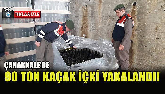 Çanakkale’de 90 Ton Kaçak İçki Yakalandı