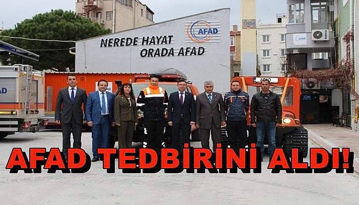 AFAD tedbirini aldı