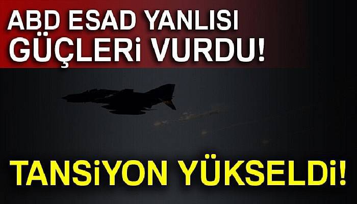  ABD öncülüğündeki koalisyon güçleri, Esad yanlısı milisleri vurdu