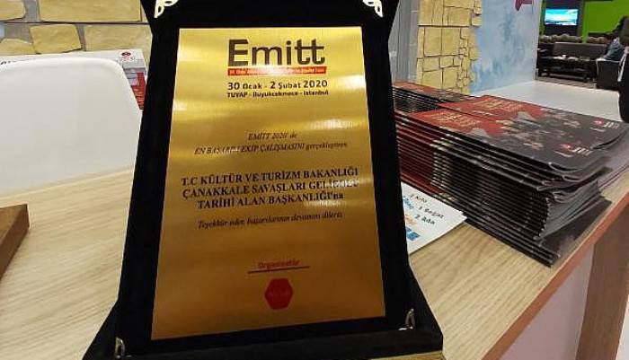 EMITT'TE, TARİHİ ALAN BAŞKANLIĞI'NA 'EN İYİ EKİP ÇALIŞMASI' PLAKETİ VERİLDİ