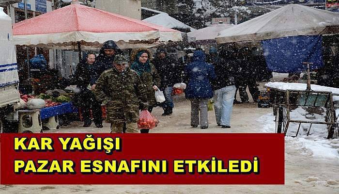 Halk pazarına esnaflar gelemedi