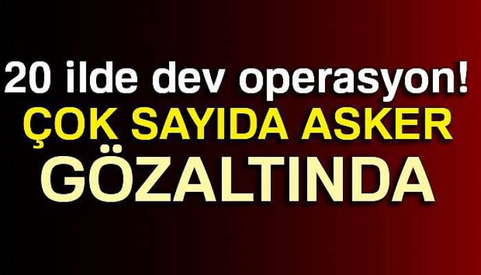 Kocaeli merkezli dev operasyon!