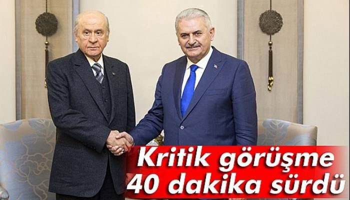  Yıldırım-MHP Genel Başkanı Devlet Bahçeli görüşmesi sona erdi