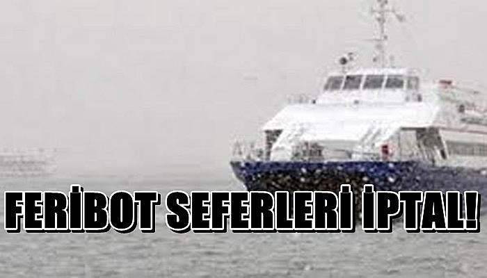 Feribot seferleri olumsuz etkilendi