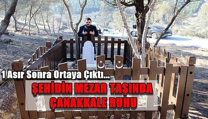 Şehidin Mezar Taşında Çanakkale Ruhu