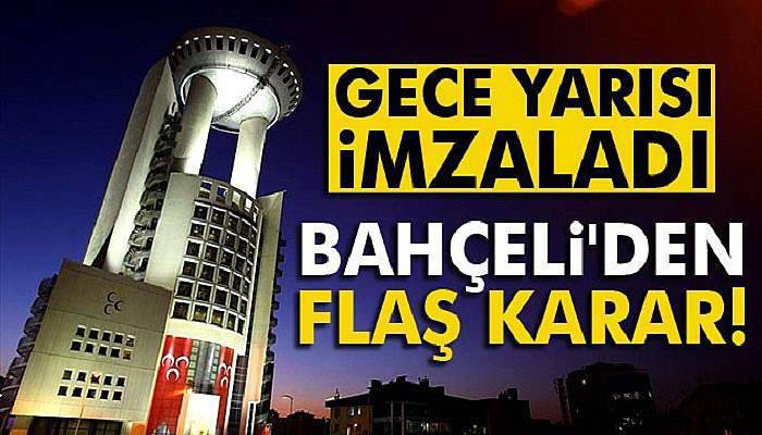 Bahçeli, 10 ilçe başkanını daha görevden aldı