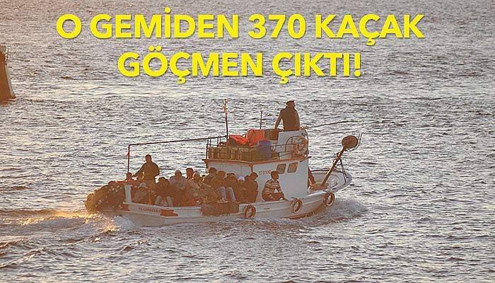 Çanakkale'deki o gemiden 370 kaçak göçmen çıktı!