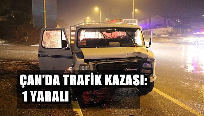 Çan’da Trafik Kazası: 1 Yaralı