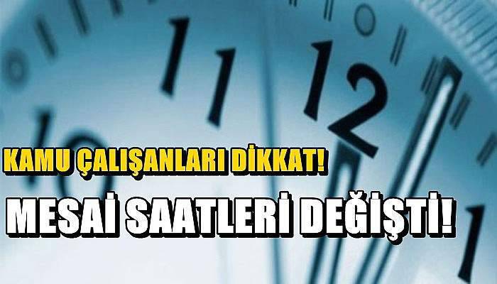 Çanakkale’de mesai saatleri değişti