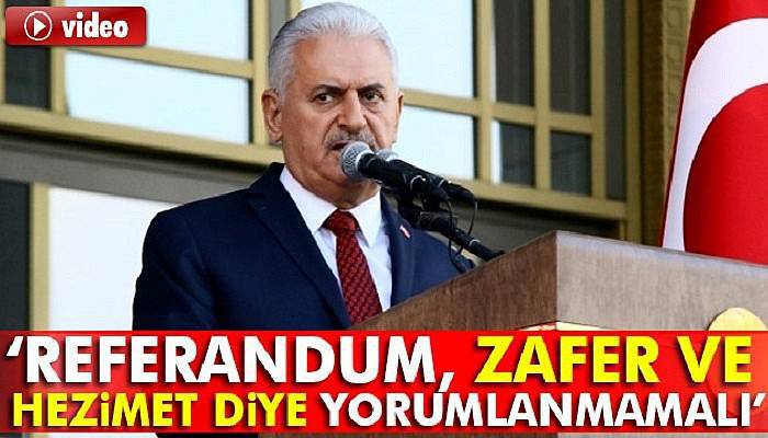  “Referandum, zafer ve hezimet diye yorumlanmamalı”