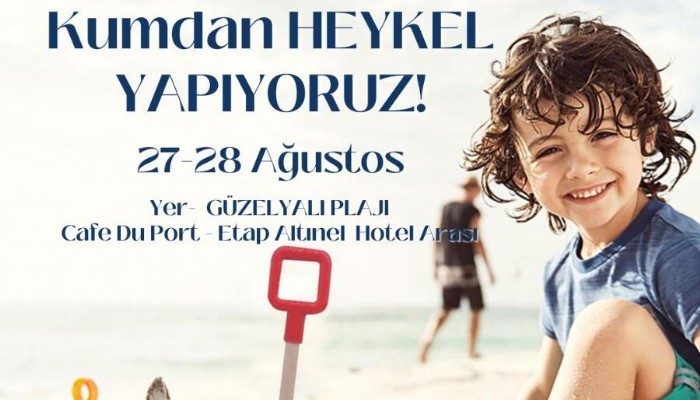 Kumdan heykel yapıyoruz