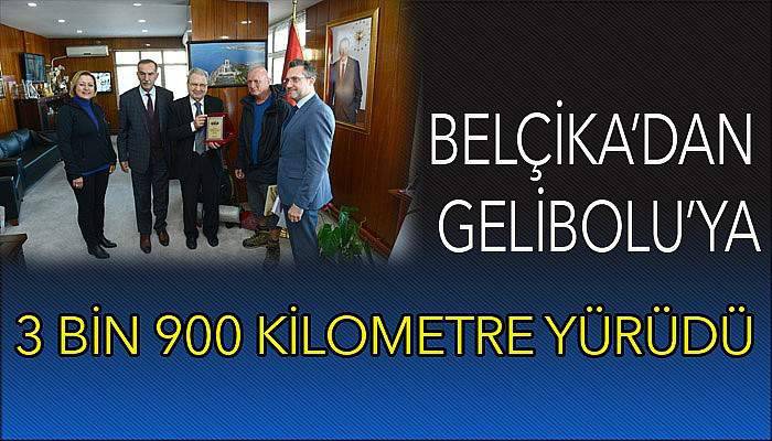  Belçika’dan Gelibolu’ya 3 bin 900 kilometre yürüdü