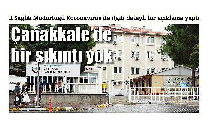 İl Sağlık Müdürlüğü Koronavirüs ile ilgili detaylı bir açıklama yaptı