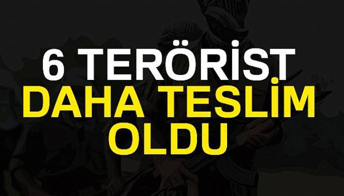 6 terörist daha teslim oldu