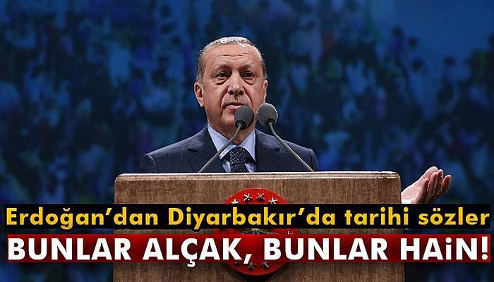 Erdoğan'dan Diyarbakır'da tarihi sözler!