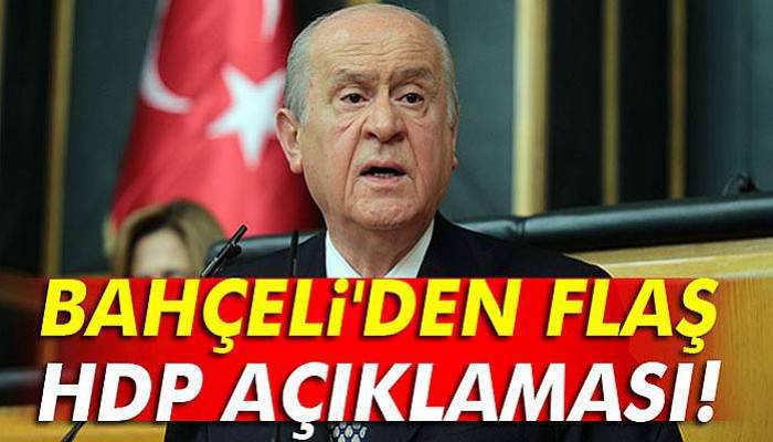 Bahçeli'den HDP açıklaması