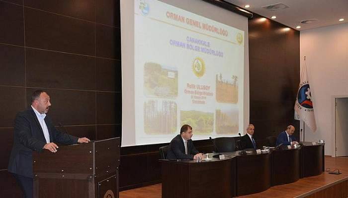 Çanakkale Orman Genel Müdürlüğü meslek grubu temsilcileriyle bir arada 