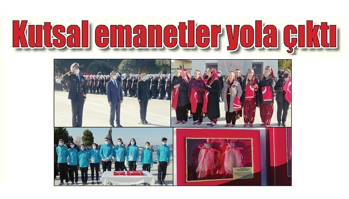 KALEDE ZAFER COŞKUSU BAŞLADI: Kutsal emanetler yola çıktı