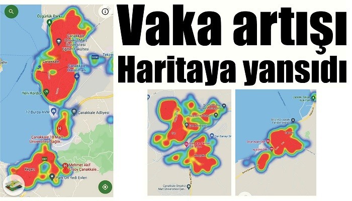 Vaka artışı haritaya yansıdı