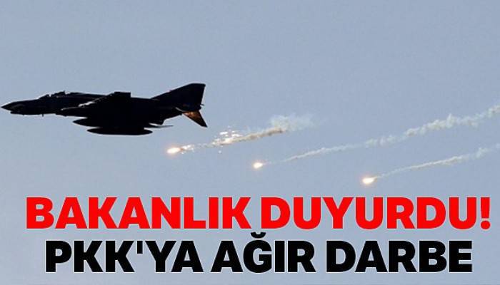 Bakanlık duyurdu! PKK'ya ağır darbe