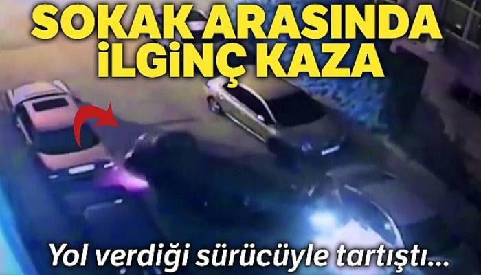 İstanbul'da yol verdiği sürücüyle tartıştı, araçlara çarparak takla attı