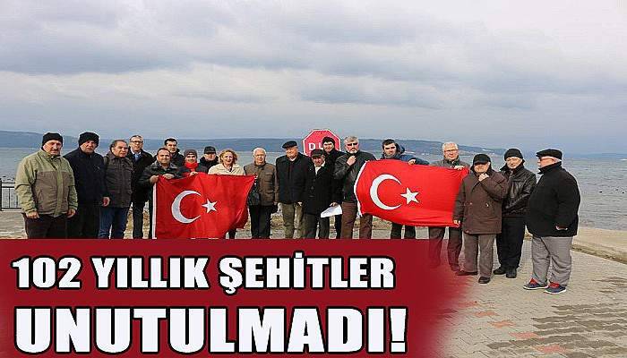 102 yıllık şehitler unutulmadı