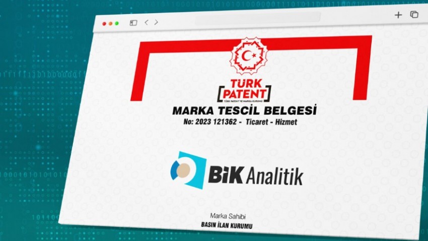 BİK Analitik Marka Tescil Belgesi Aldı