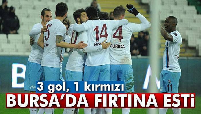 Bursaspor 1-2 Trabzonspor geniş özeti ve golleri izle l Bursaspor, TS kaç kaç bitti?