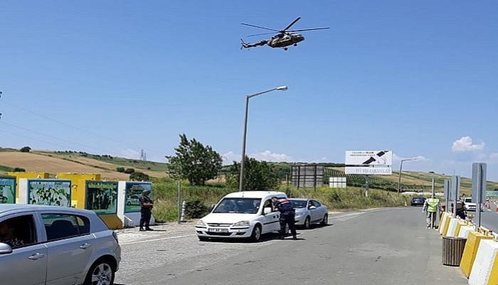 Çanakkale'de havadan trafik denetimi