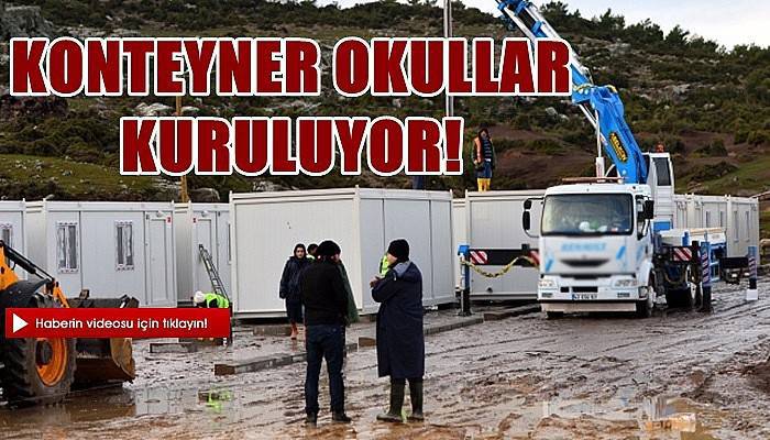 Konteyner Okullar Kuruluyor! (VİDEO)