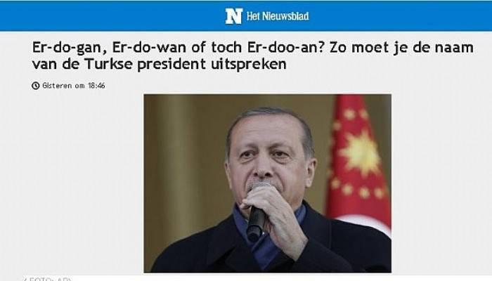  Erdoğan, isminin nasıl doğru telaffuz edildiğini araştırmışlar