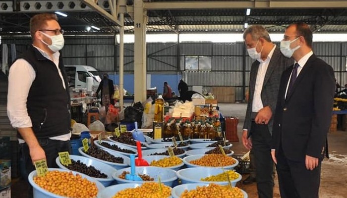 KAYMAKAM DOLU PAZAR ESNAFIYLA BULUŞTU