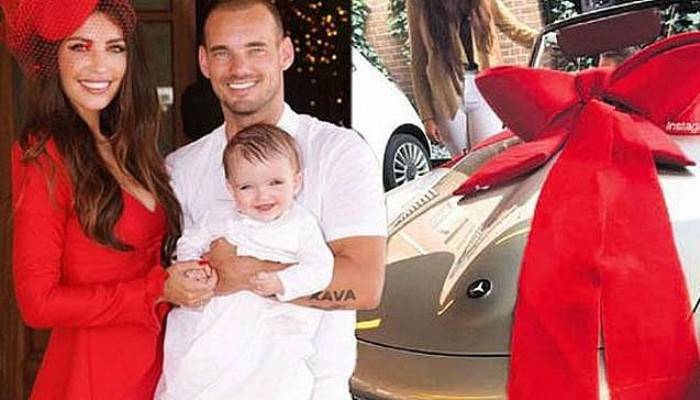 Sneijder'dan eşine milyonluk doğum günü hediyesi