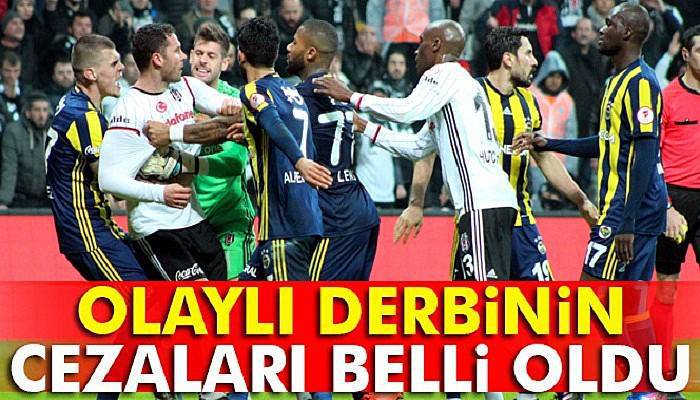 Beşiktaş Fenerbahçe derbisinin cezaları belli oldu 