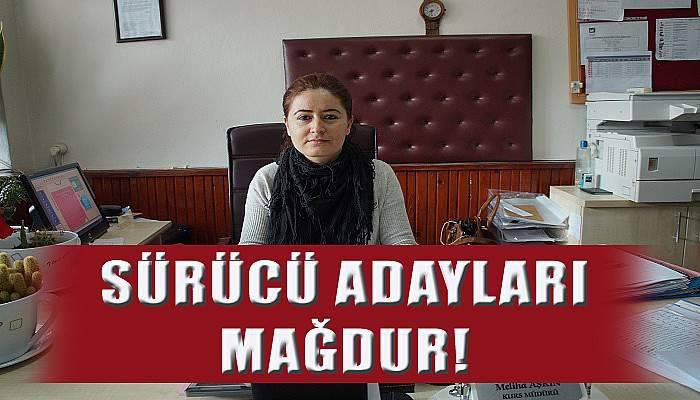 Lapsekili sürücü adayları mağdur