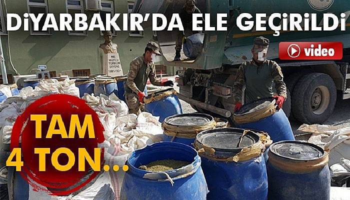 Diyarbakır’da 4 ton 710 kilogram esrar maddesi ele geçirildi