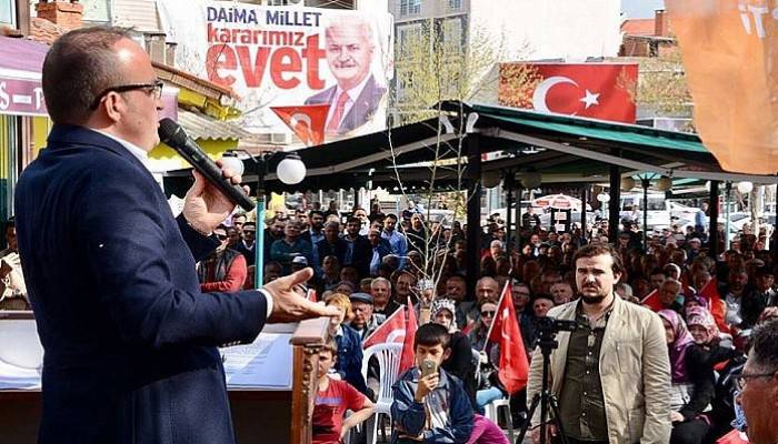 Bülent Turan Referandum Çalışmaları İçin Çan'da (VİDEO)