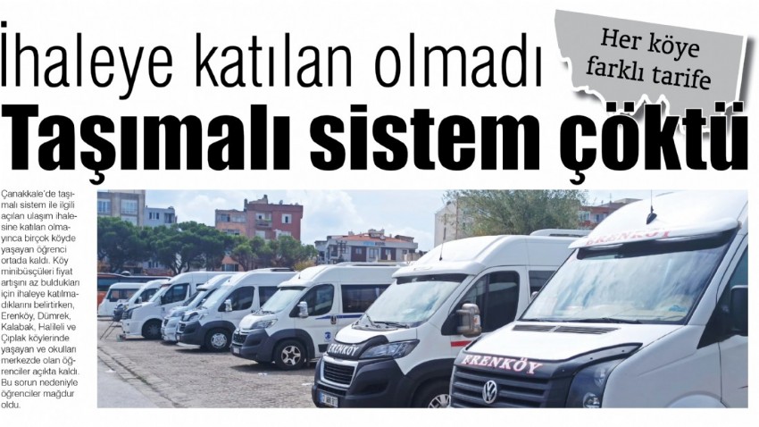 İhaleye katılan olmadı, taşımalı sistem çöktü