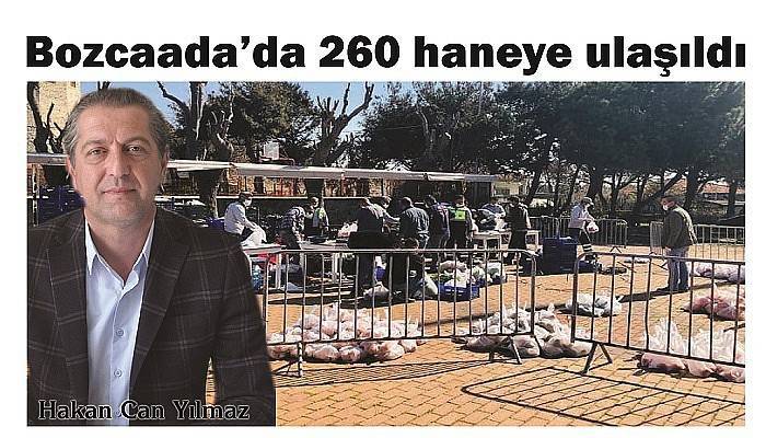 Bozcaada’da 260 haneye ulaşıldı