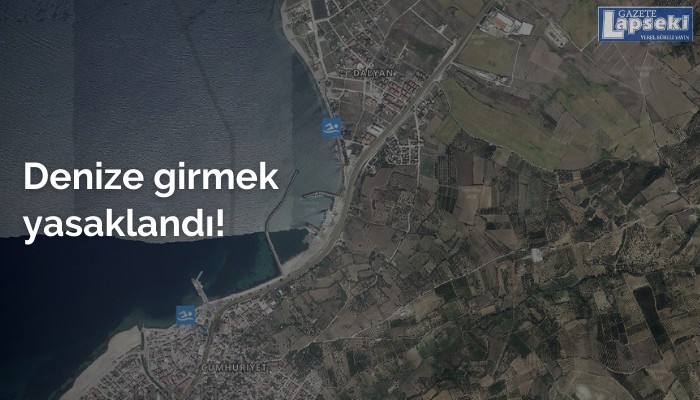 Denize girmek yasaklandı!