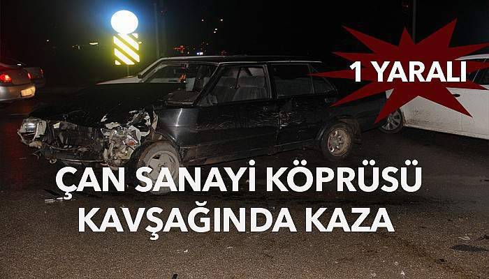  Çan Sanayi Köprüsü Kavşağında kaza, 1 yaralı