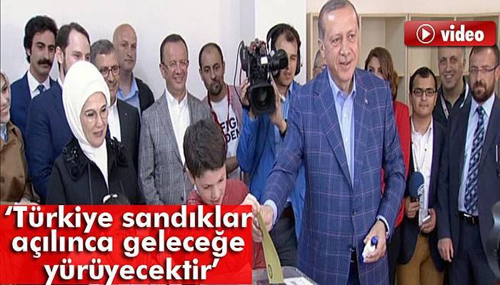 Cumhurbaşkanı Erdoğan oyunu kullandı