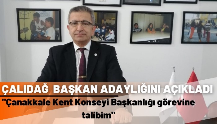 Çalıdağ Kent Konseyi Başkan Adaylığını Açıkladı (VİDEO)